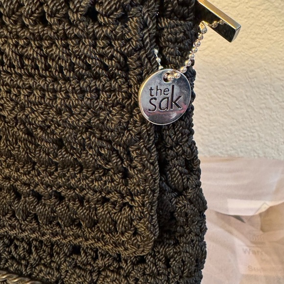 - The Sak Women's Black Crochet Crossbody Bag with Zip Closure - Picture 12 of 13